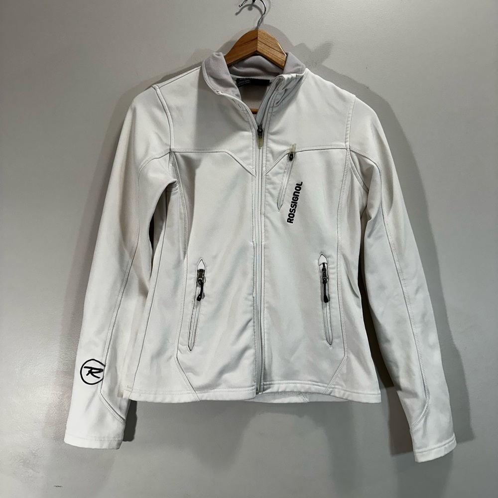 Rossignol Women’s Small White Soft Shell Ski Performance Jacket Like Genety